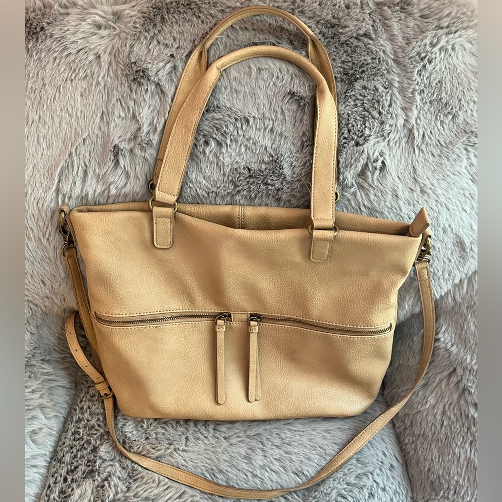 Market & Spruce Handbag with Shoulder Strap - Leather